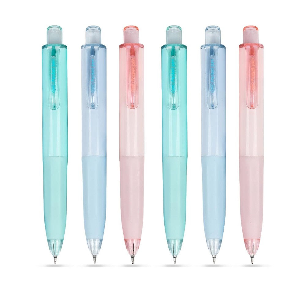 UPENOTE Retractable Gel Pens, Black Ink Gel Pens Fine Point 0.5mm, Pocket Pen...