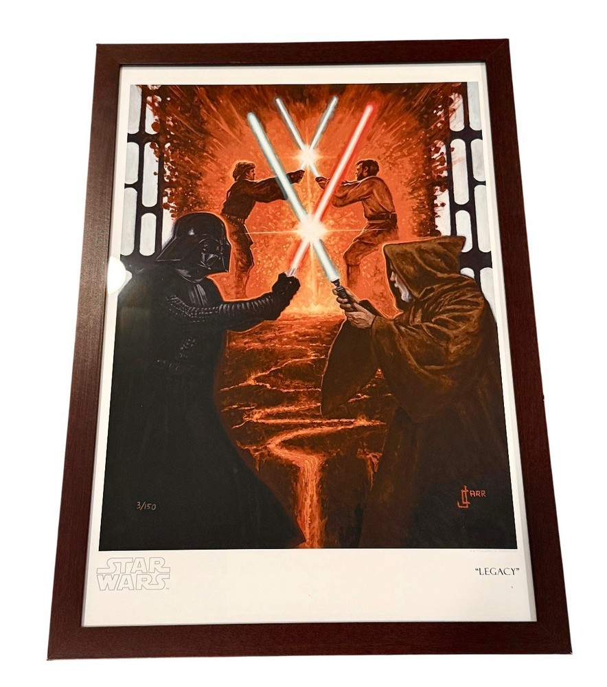 “Legacy” by Jaime Carrillo GICLÉE Paper/Frame (3/150 Serial) Authentic-Star Wars