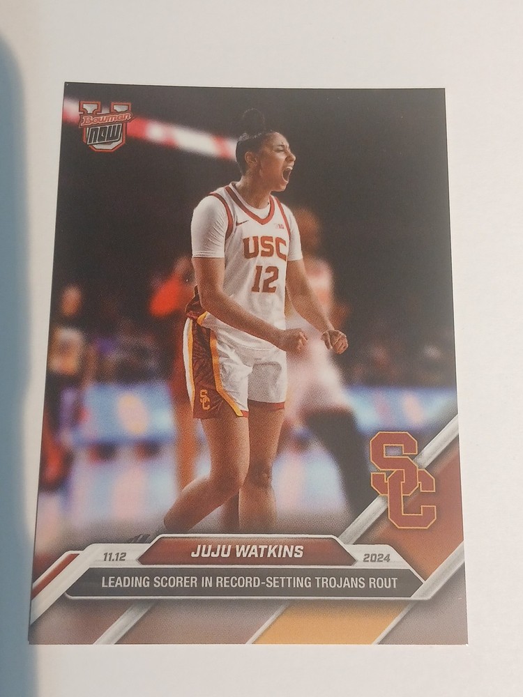 2024 Topps Bowman U NOW #9 JuJu Watkins USC Rookie Card