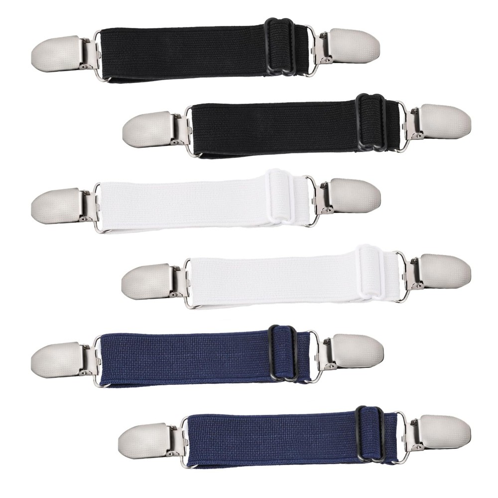 Mozeat 6-Pack Adjustable Elastic Hip Belt for Sewing Pant Waistband Crafting