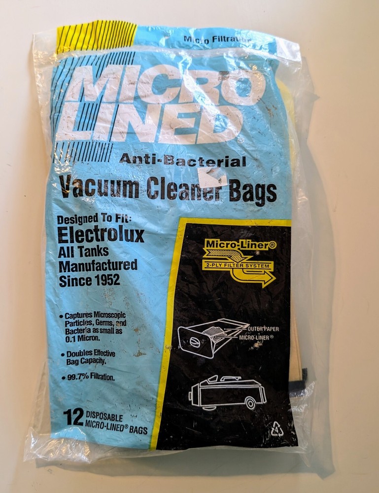 Micro-Liner FornElectrolux Canister Vacuum Disposable Bags. Never Used. Lot Of 8