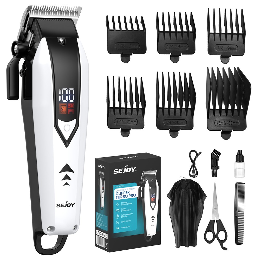 Cordless Electric Hair Clippers Beard Trimmer Barber Haircutting Kit