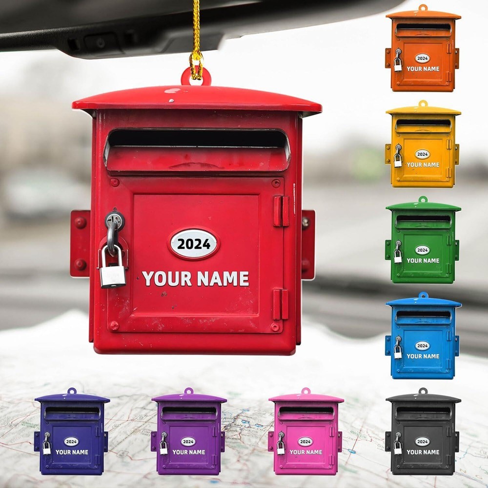 Custom Mailbox Ornament 2024 Mailbox Christmas Ornaments Post Office Christmas O