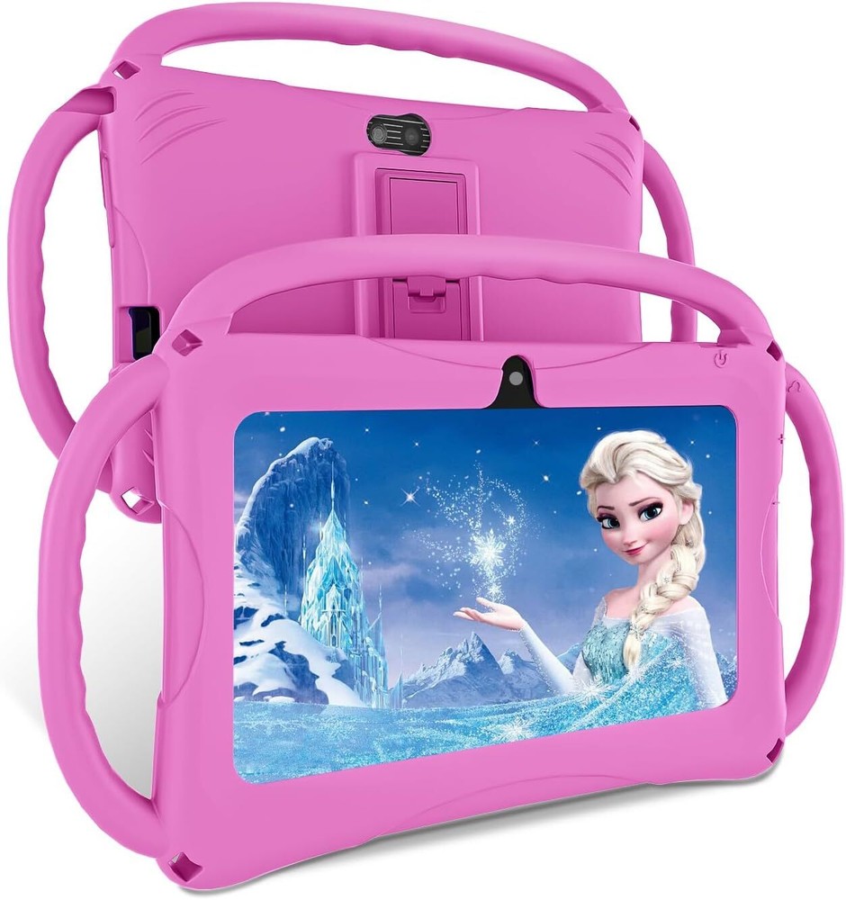 Android Tablet, 7 inch Android11 Tablet 6GB(2+4) RAM 32GB ROM with Pink