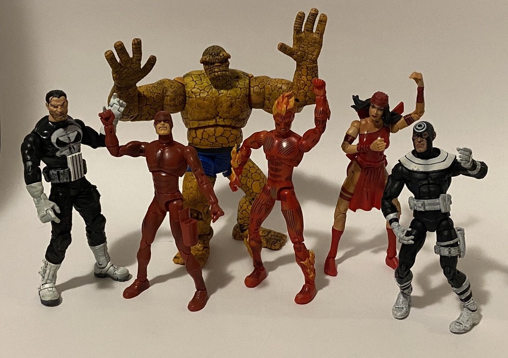 Marvel Legends Action figure Lot-2006  Toy Biz - Punisher Daredevil Thing More