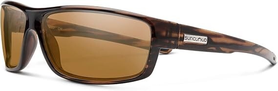 Suncloud Voucher Polarized Sunglasses, Brown Stripe Frame, Brown Lens-image