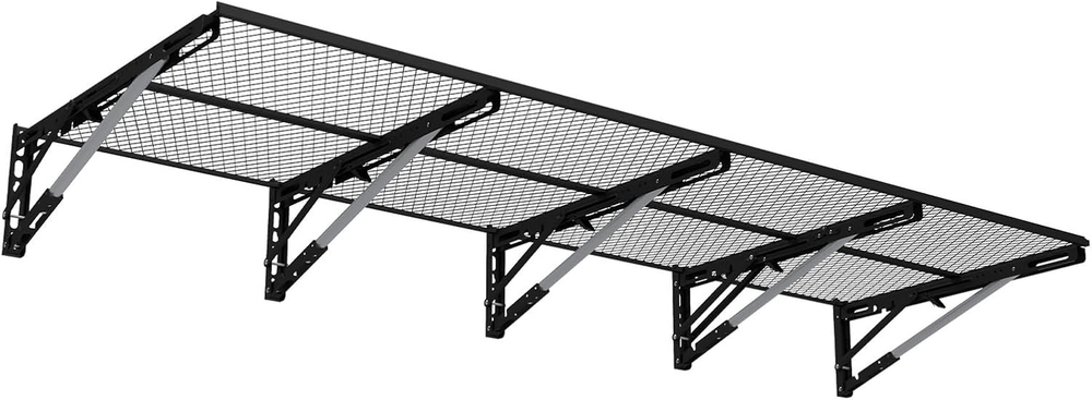 Heavy Duty Garage Wall Shelf - Durable Metal Floating Storage Shelving