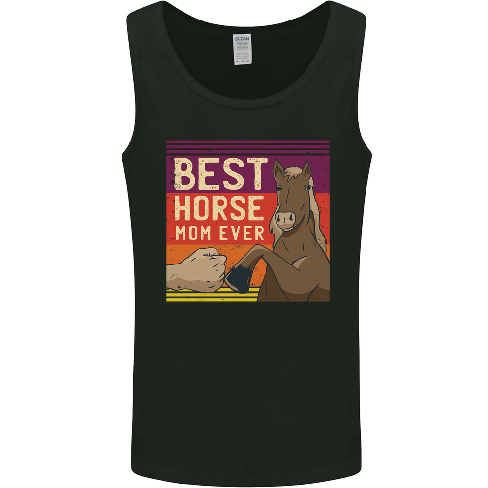 Equestrian Best Horse Mom Ever Funny Mens Vest Tank Top