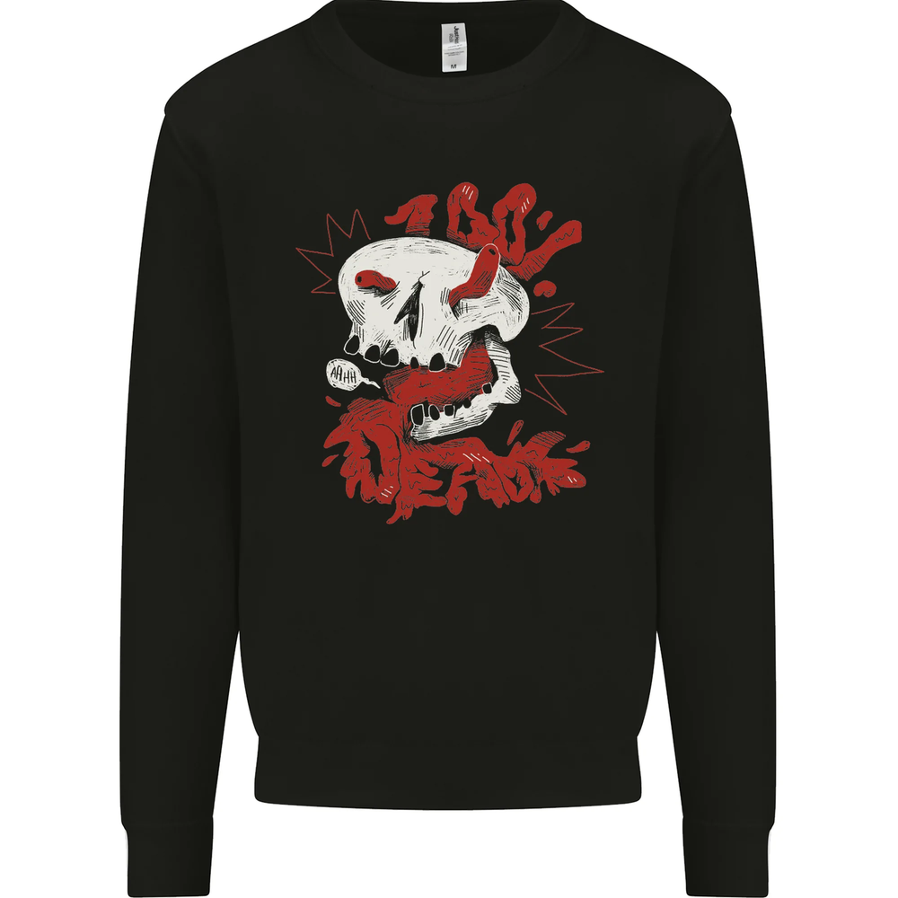 Im Dead Inside Skull Gothic Emo Mens Sweatshirt Jumper