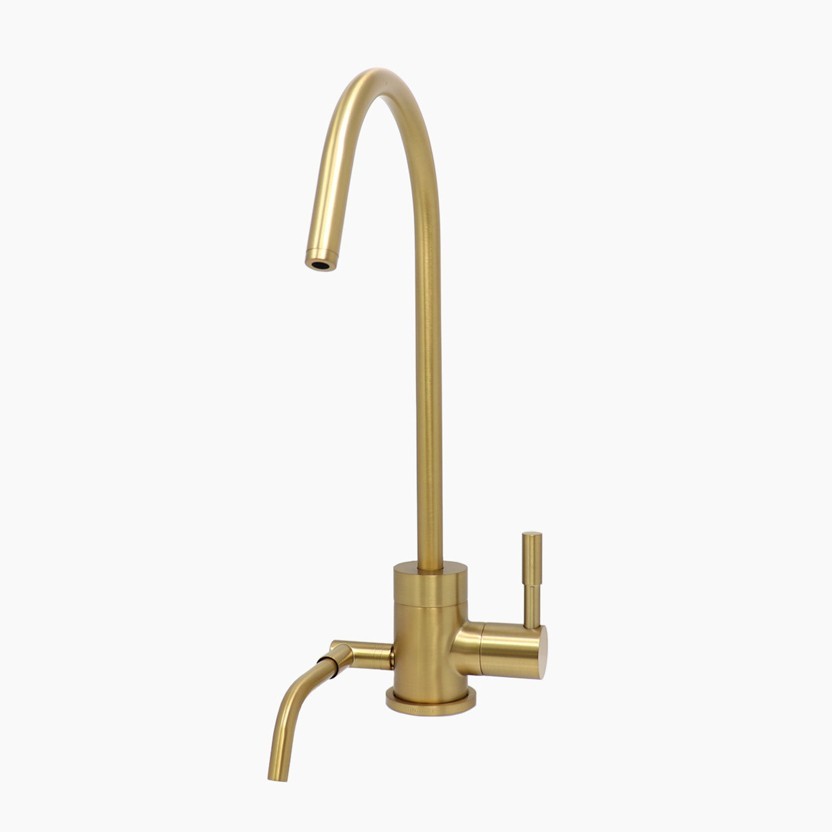 Kangen Water Ionizer Under Sink Faucet in Brushed Gold