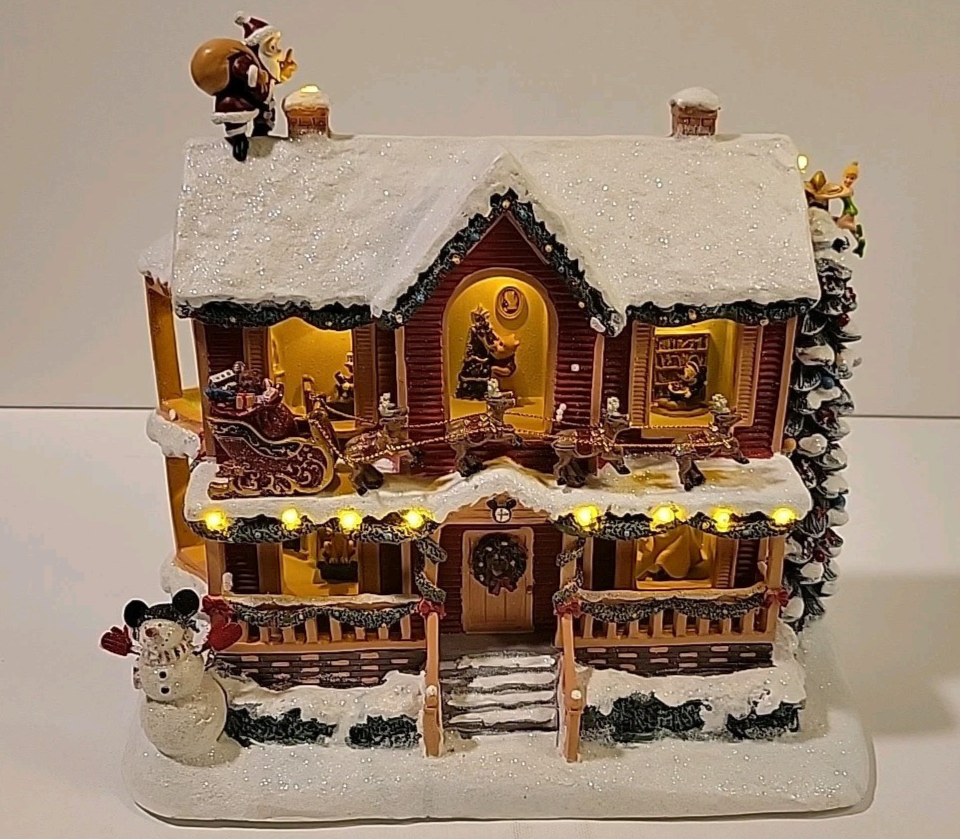 Disney Twas The Night Before Christmas Light Up Story House by Bradford Exchange  