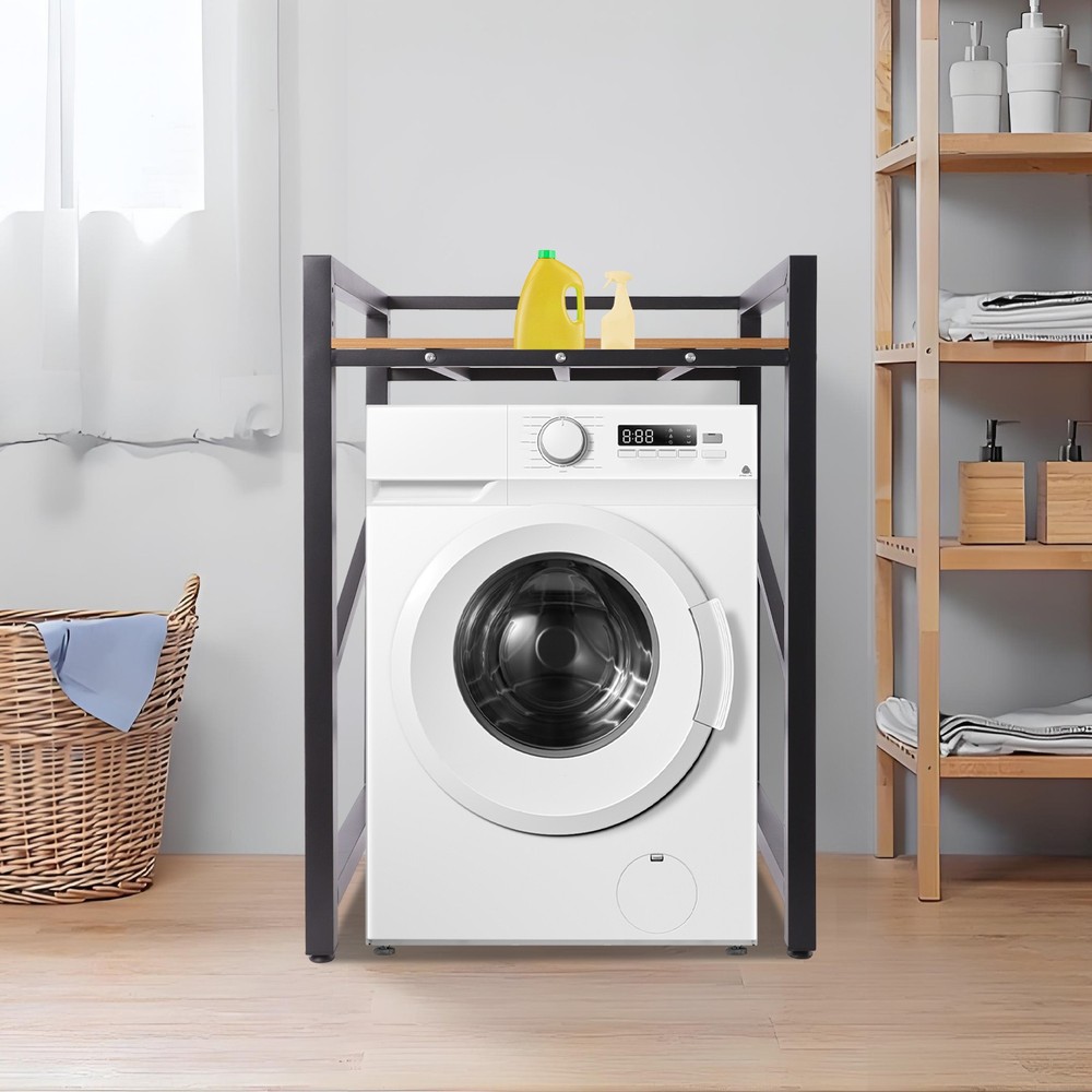 300kg Load Adjustable Washing Machine Shelf Washer & Dryer Stacking Rack Modern