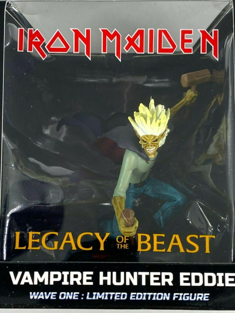 Iron Maiden Vampire Hunter Eddie Vinyl Figure Statue Limited Edition New 2017