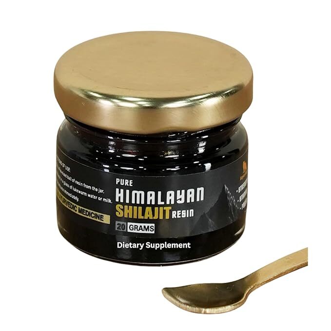 Pure Himalayan Shilajit Resin High Potency for Men and Women with 80 Servings of 250mg