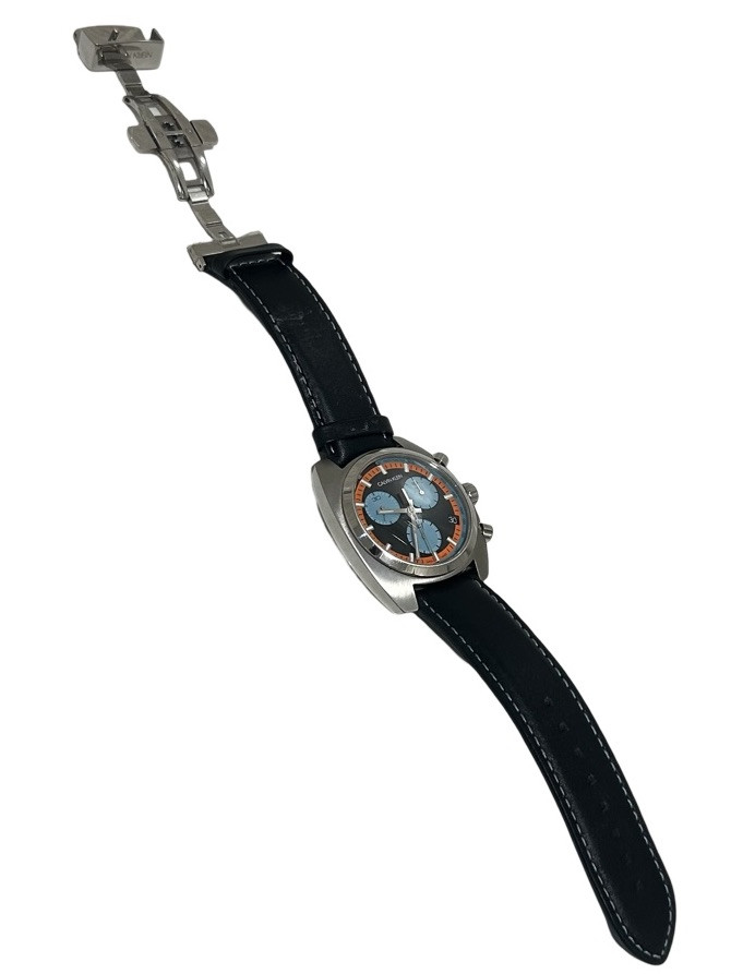 Calvin Klein Swiss Chronograph Watch with Black Band K8W371