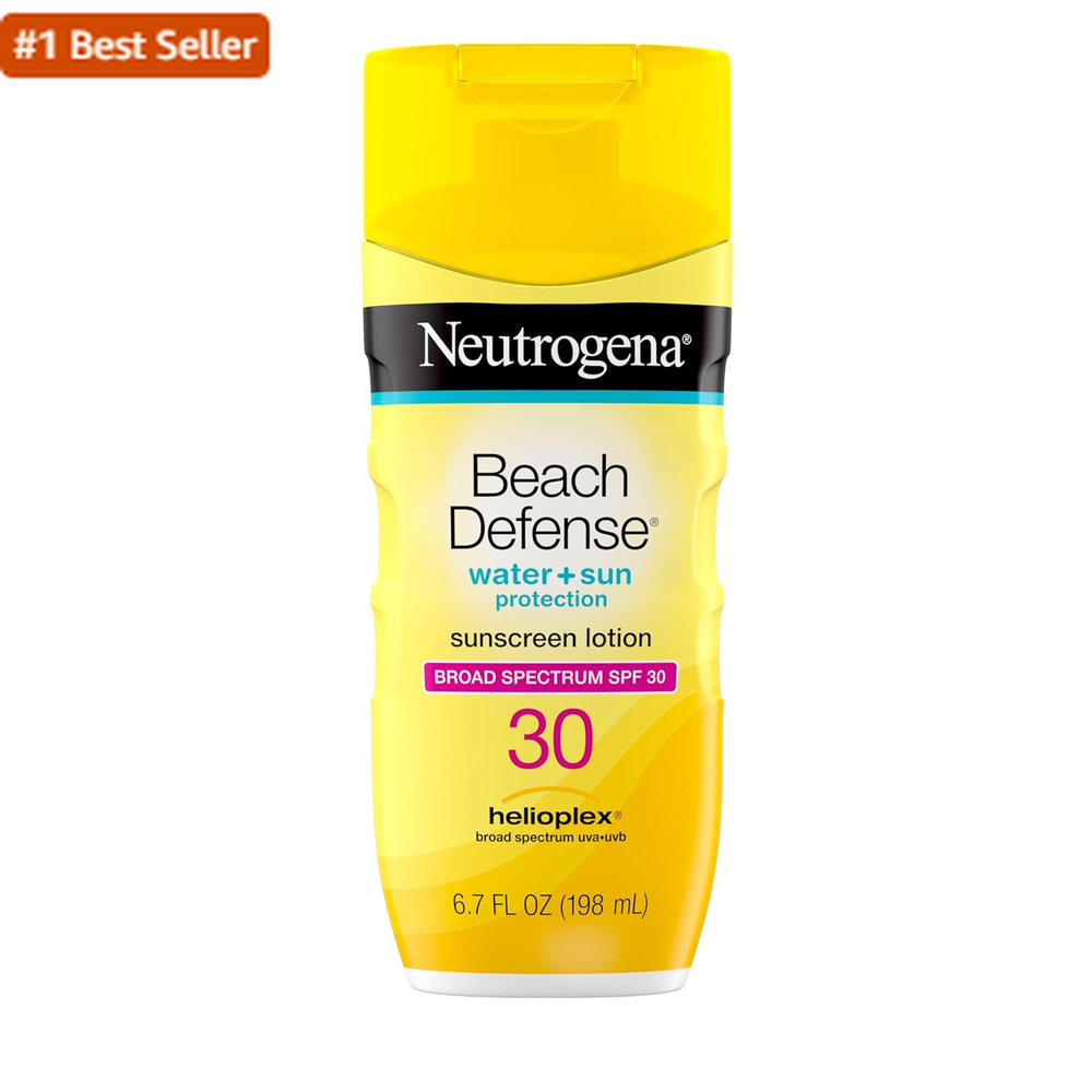 Neutrogena Beach Defense SPF 30 Sunscreen Lotion for Face & Body 6.7 Fl Oz