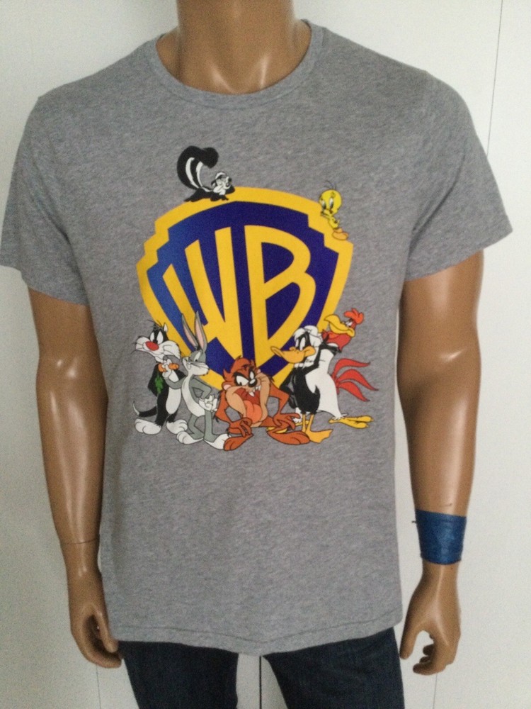 Warner Bros Discovery Gray T-Shirt Size XL Soft Comfort Fit
