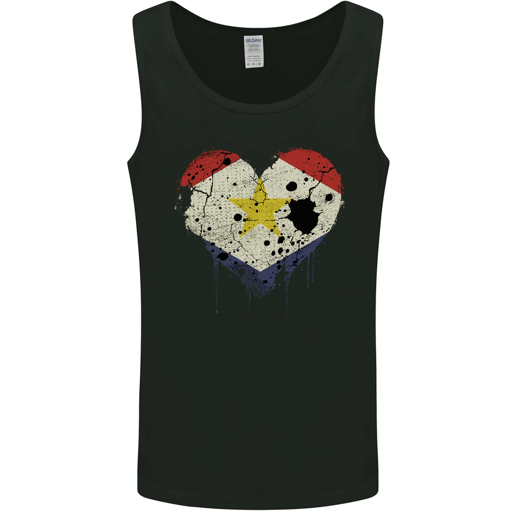 Love Flag Saba Football Mens Vest Tank Top
