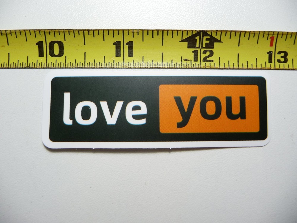 LOVE YOU STICKER DECAL SPOUSE WIFE HUSBAND CHILD