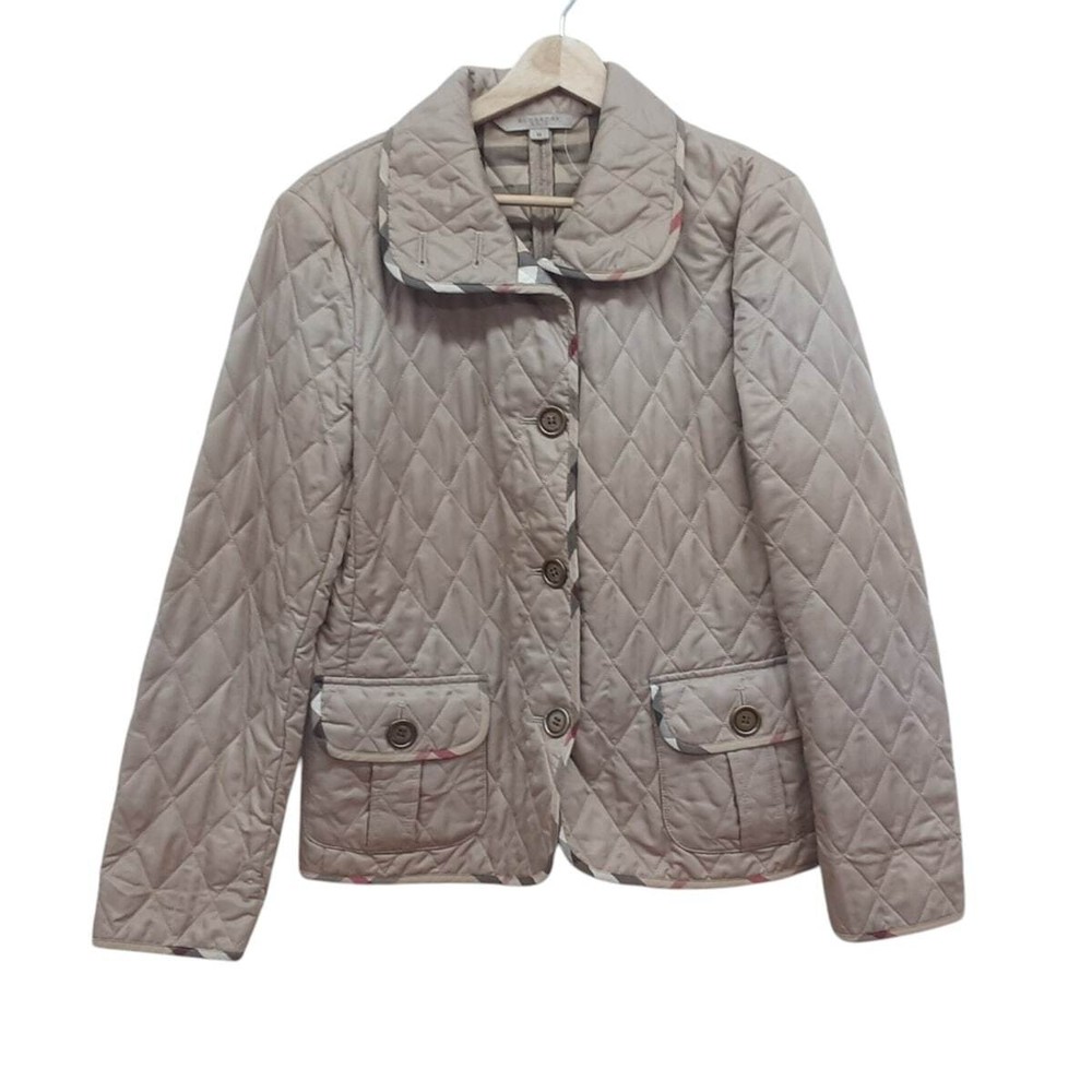 Burberry Brit Blouson Long Sleeve/Quilted/Padding/Autumn/Winter Beige Black Red