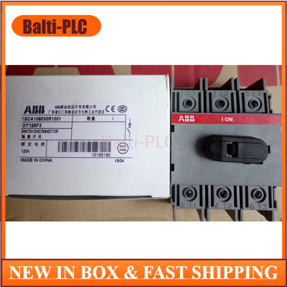 1PC new ABB OT125F3 1SCA105033R1001 3P 125A Disconnector Fast Shipping