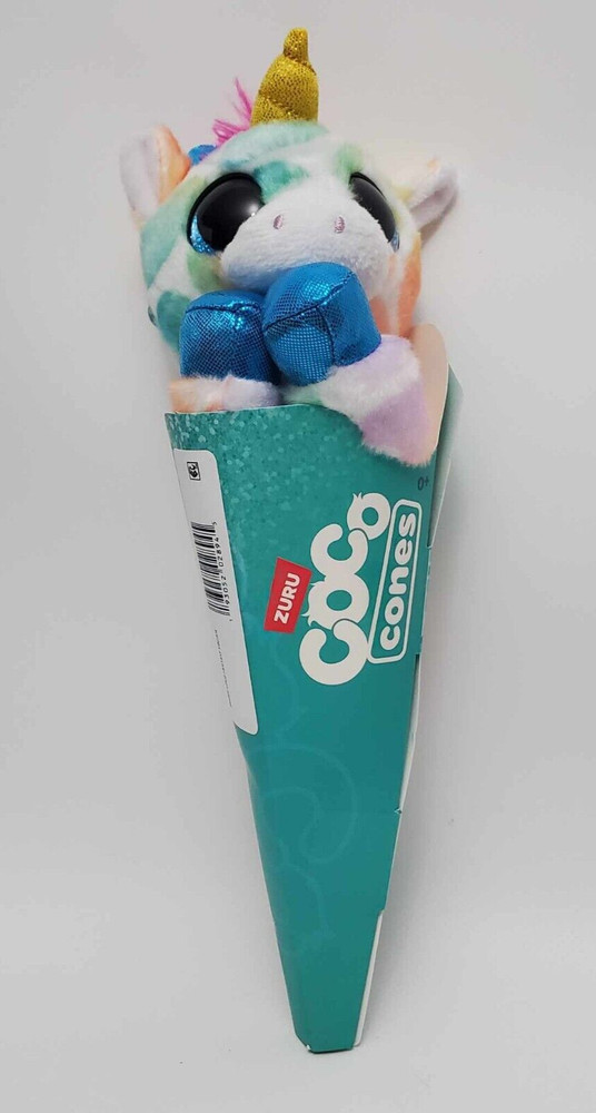 ZURU Coco Cones Surprise Plush SQUISH Giraffe Unicorn Stuffed Animal -New