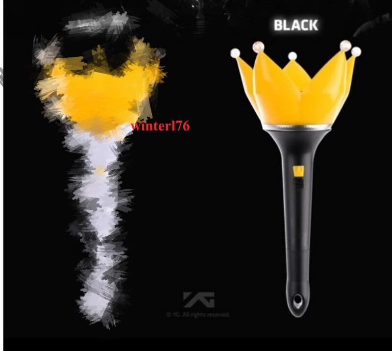 BIGBANG Decennial Concert Prop Black Light Stick Crown Luminous Lamp Crown