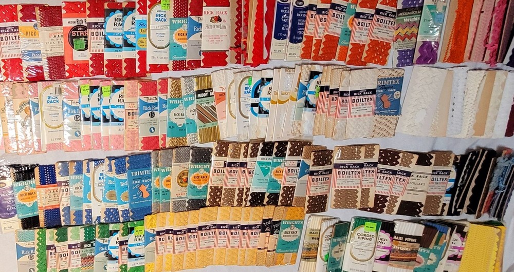 Vintage RICK RACK, Corded Pipe, Metalic, Etc *HUGE* Lot 150+