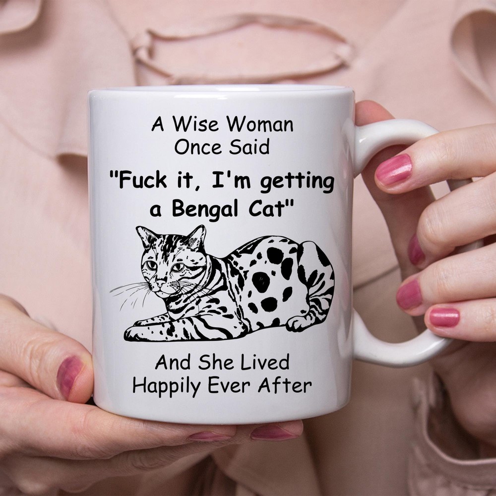 Funny Bengal Cat Gift For Women White Coffee Mug Coffee Mug Coffee Cup