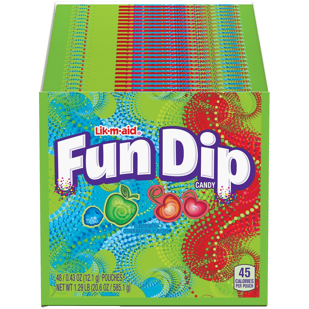 Fun Dip Assorted Flavor Party Pack 48 Count 0.43oz Packets