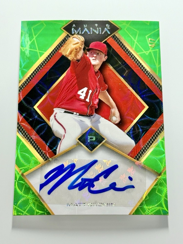 2023 Wildcard Auto Mania MATT CRONIN Auto Nationals Mariners /7