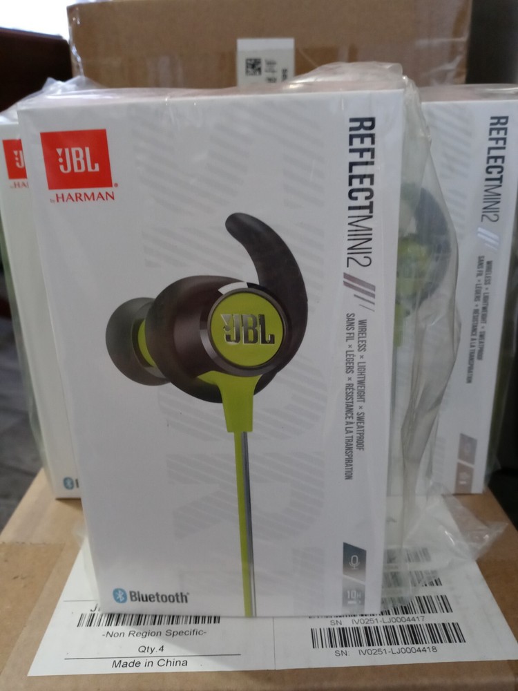 JBL Reflect Mini 2 Wireless Bluetooth Earphones in Green Brand New with Original Packaging