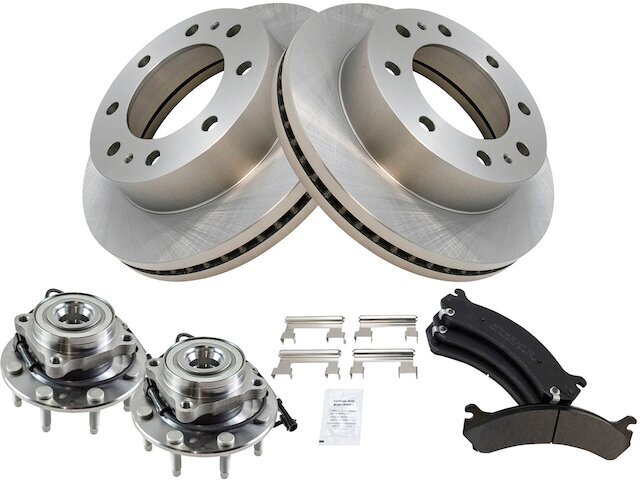 2001-2006 Silverado 3500 Front Brake Pad Rotor & Hub Assembly Kit 94QTFC