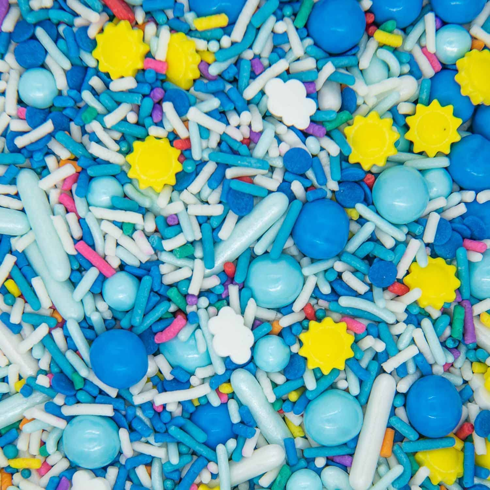 Colorful Summer Sprinkles for Cake Cookie and Cupcake Decorating