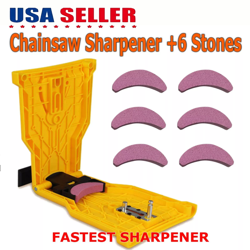 14-20in Chainsaw Sharpener – Fast Blade Sharpening Stone Tool for Chain Saw Bars  