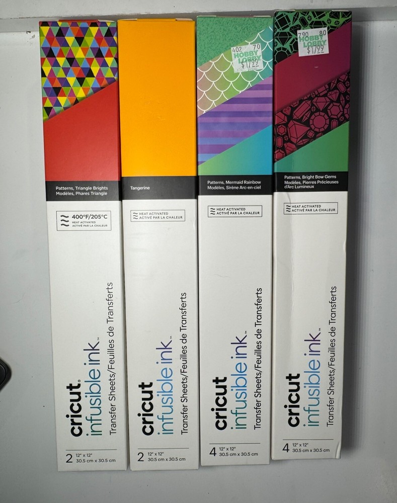 Craft Clean Out : Cricut Infusible Ink Transfer Sheets 12 Boxes All New