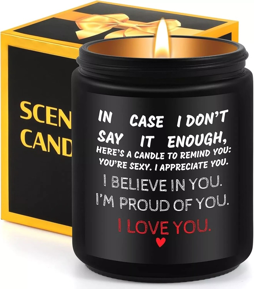 Valentines Day Gift Candles, Wife Romantic Valentine Present For Her I Love You-image