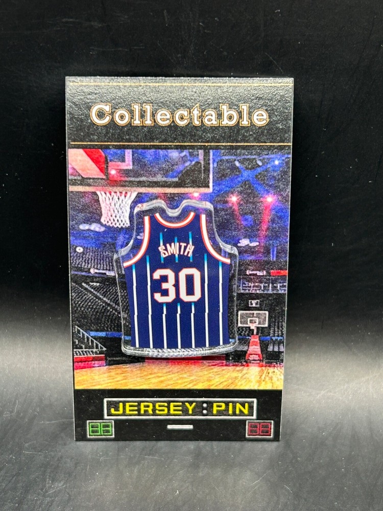 Houston Rockets Kenny Smith jersey lapel pin-Classic RETRO Collectible