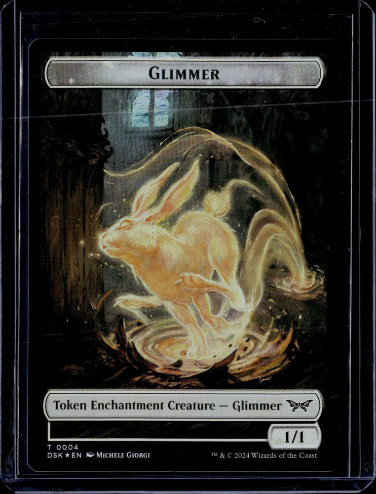 Glimmer / Spirit - Foil - Token - DSK - NM - MTG Magic the Gathering