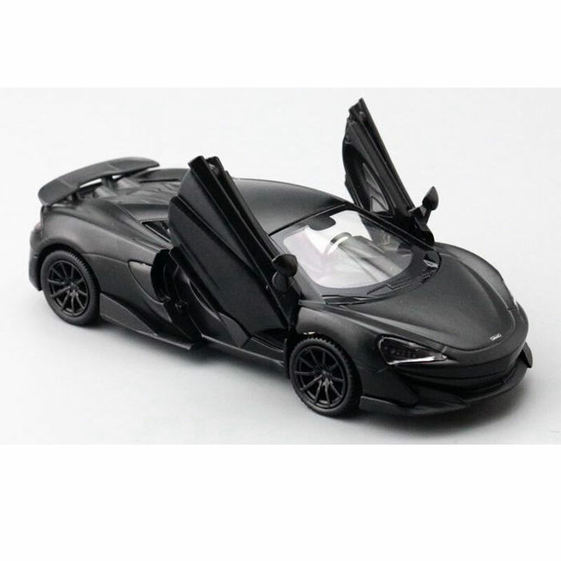 1/36 Scale McLaren 600LT Diecast Metal Toy Car in Black for Kids Gift