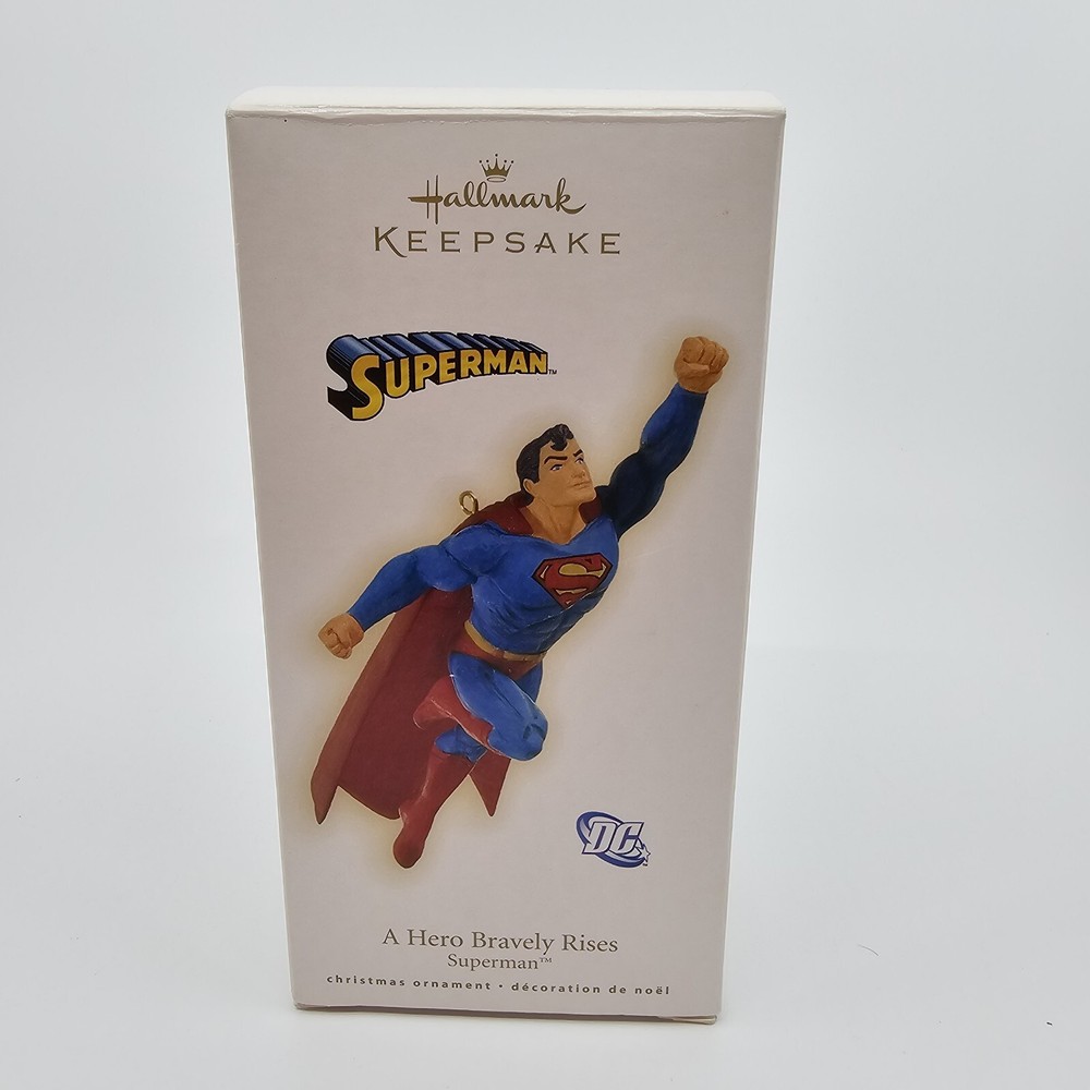 Hallmark Keepsake Superman Ornament 2009 DC A Hero Bravely Rises Warner Brothers