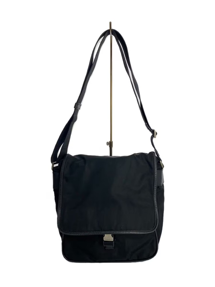 RARE PRADA Nylon Shoulder Bag in Black