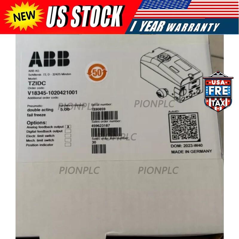 1PC ABB V18345-1020421001 V183451020421001 Valve Positioner New US Free TAX