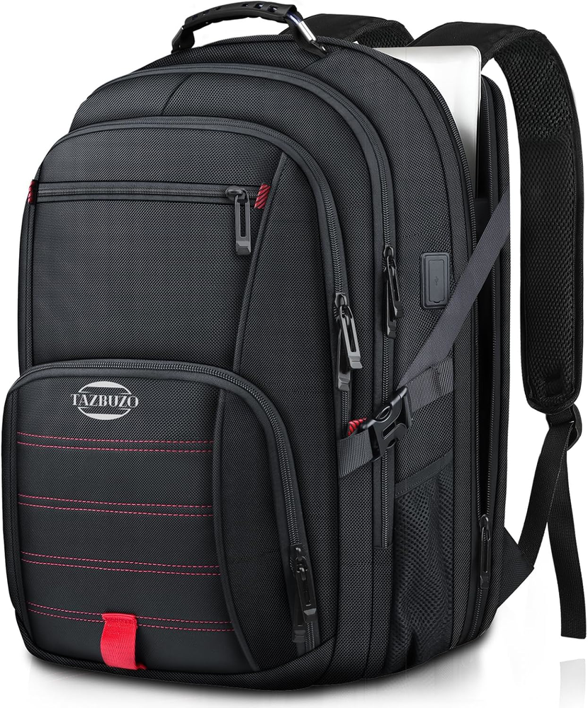 50L Travel Backpack for 17 Inch Laptop, Water Resistant, USB Port, TSA Approved