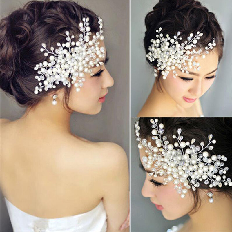 Pearl Bridal Hair Comb Hair Accessories Wedding Headpiece Women Hair Jewelry