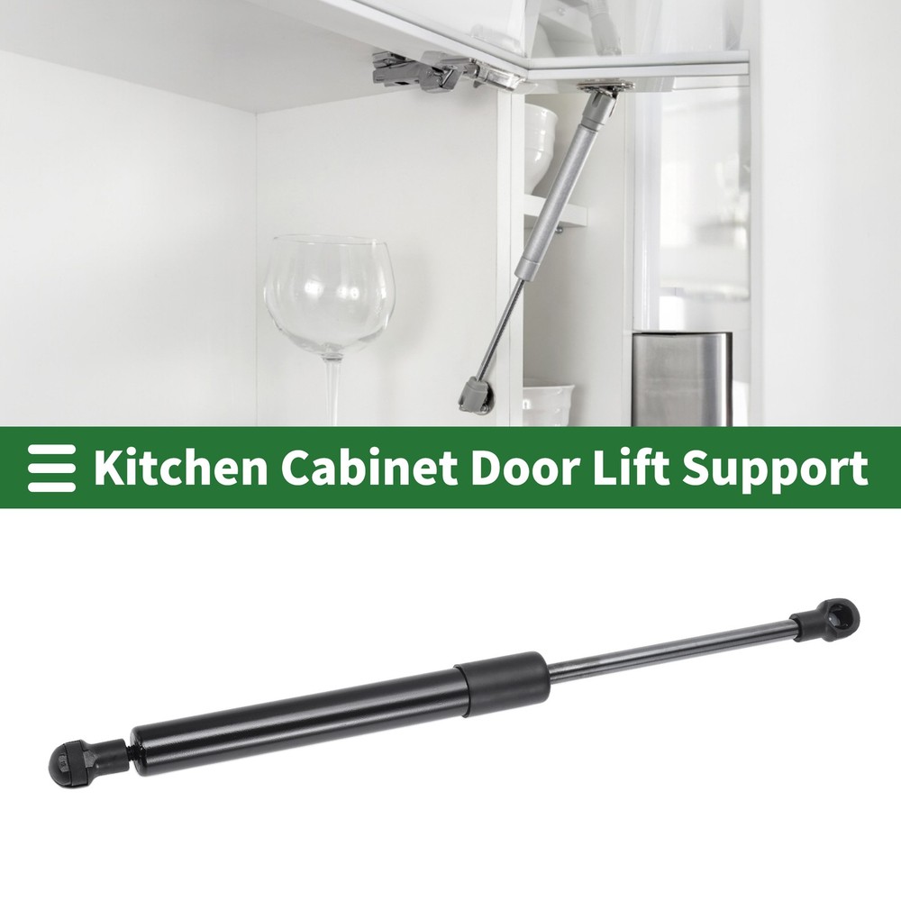 300mm 11.81 Inch 22lb 100N 10kg Black Carbon Steel Gas Strut Spring 1pc