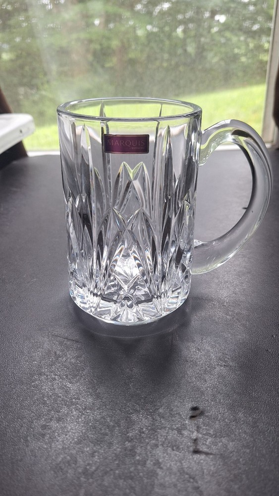 Waterford Brookside Marquis Beer Glass Mug 16 oz Elegant Crystal Design