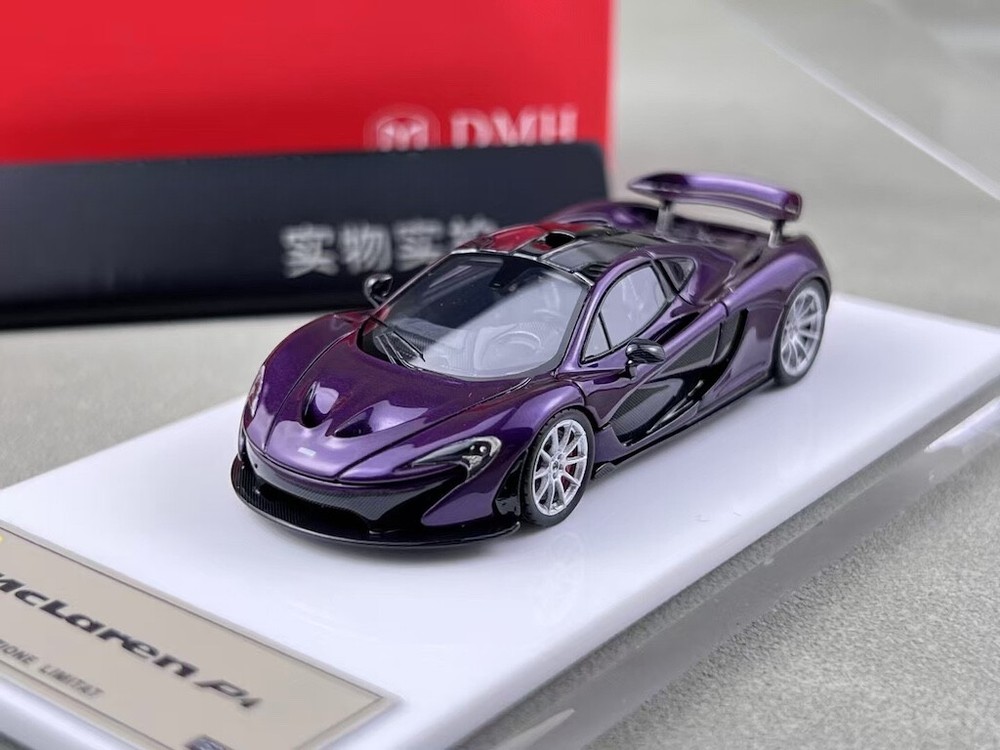 DMH 1:64 Purple P1 Super Racing Sports Model Diecast Resin Car Collection