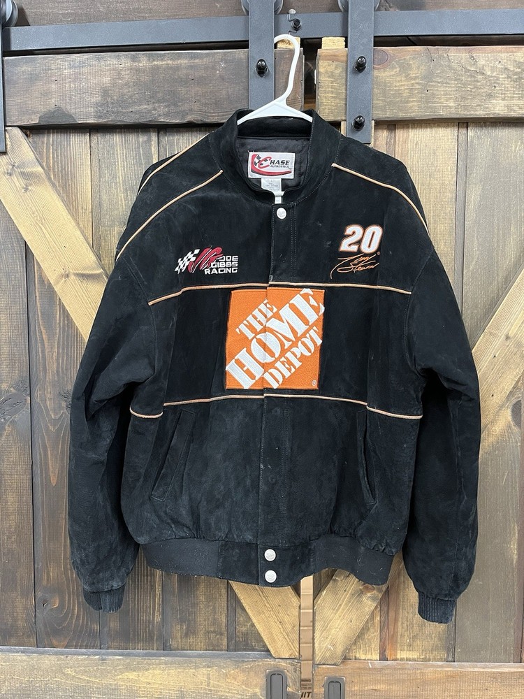 Tony Stewart NASCAR Home Depot Racing Jacket - Chase Authentics Black Size L