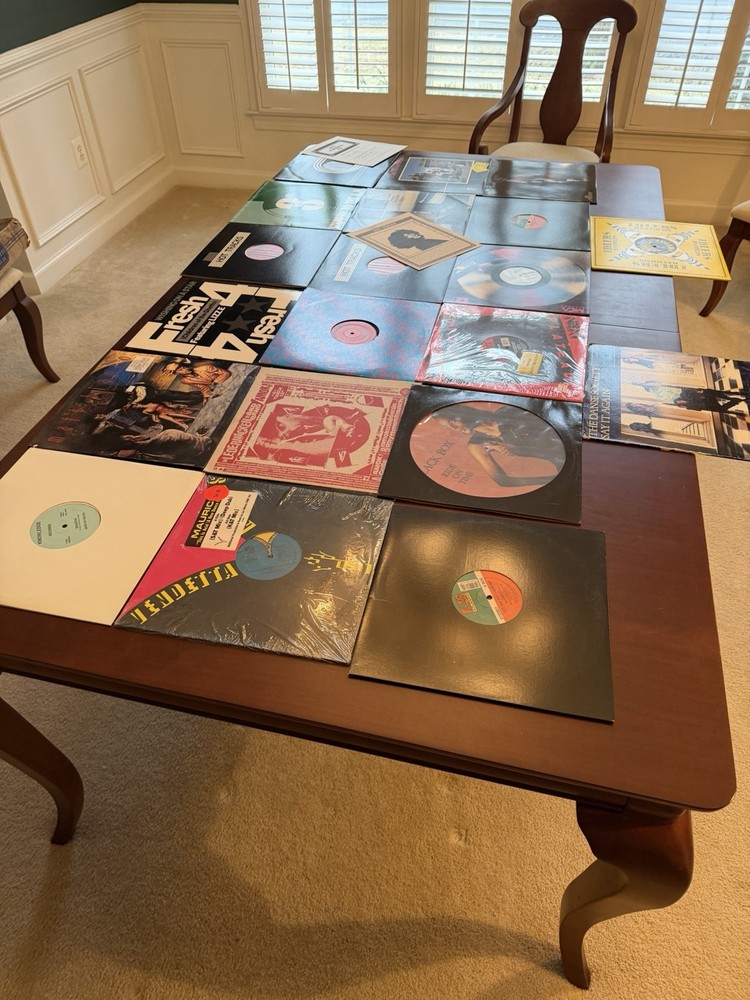 Lot of 20 Vintage Vinyls 12 Inch Records Various 80s See Description And Pics